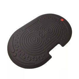 Pemberly Row Modern Plastic Active Anti Fatigue Comfort Mat Black Large Size