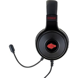 SCHWAIGER GHS1000 013 Headset Headphones Over-Ear LED Lighting Flexible Microphone Foam Ear Pads Adjustable Headphone Strap USB Noise Cancelling Wired 2.0 m