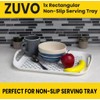 Zuvo Anti-Slip Food Serving Tray with Handles (Set of 2)