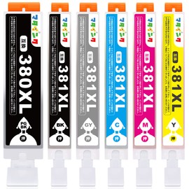 Matink: BCI-381XL, BCI-380XL, Canon Compatible Ink Cartridge, 381, 380, Compatible Ink BCI-381, BCI-380, Printer Ink, 6 Color Set, Compatible Models: TS8130, TS8230, TS8330, TS8430, Large Capacity,