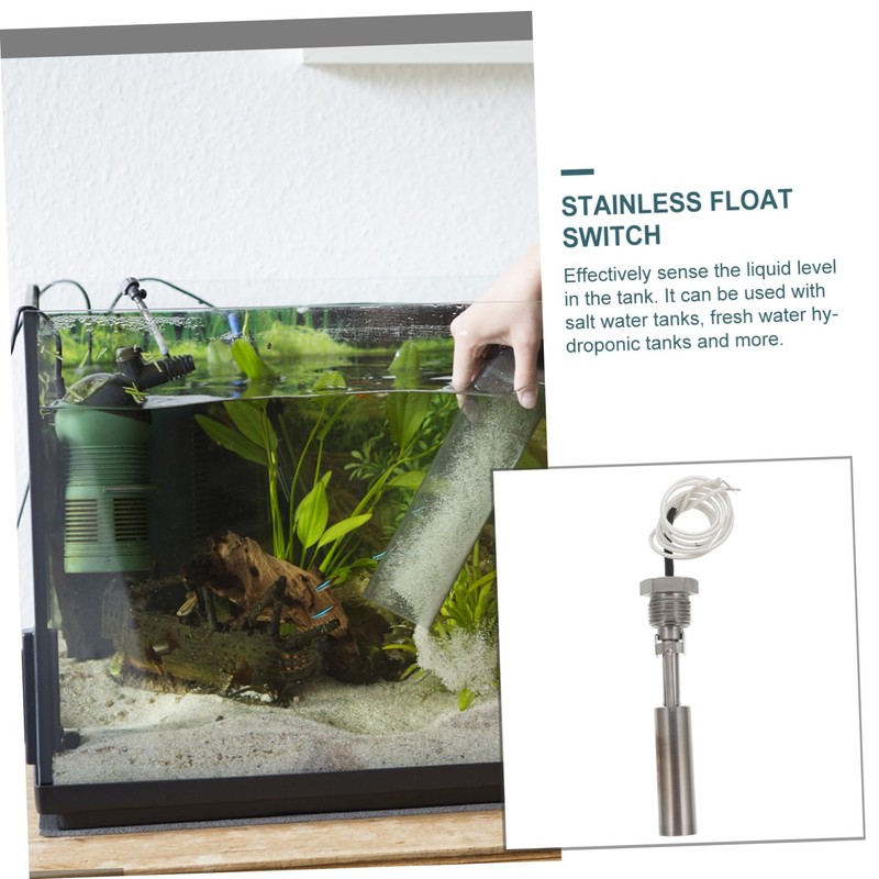 STOBAZA 2pcs Stainless Float Aquarium Liquid Level Sensor Tank Balls