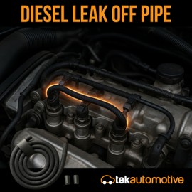 Tek Automotive Diesel Leak Off Pipe – 1 Metre Fuel Return Line, 3.5mm Inner / 7.5mm Outer Diameter, Braided Hose for Common Rail Engines – Heat & Fuel Resistant, Flexible, Durable