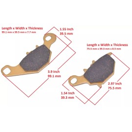 H&H Bros For Suzuki RM85 RM-85L Front Rear Brake Pads 2005 2006 2007 2008 2009 2010-2022