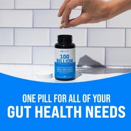 GOBIOTIX 100 Billion - Digestive Enzymes Supplement - Probiotics Multivitamin - Prebiotic Fiber Blend - 100 Billion CFU - Organic Fruit and Greens Blend - Vegan, Non GMO - 30 Capsules