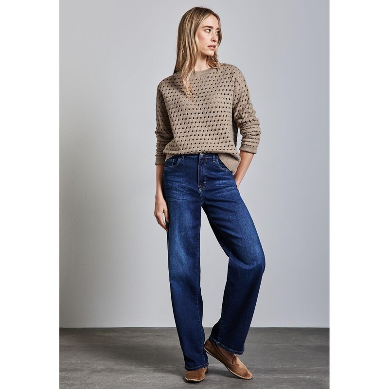 Street One Women's Textured Jumper, Honey Sand Mel., 38