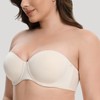 MELENECA Women's Strapless Bra for Large Bust Back Smoothing Plus