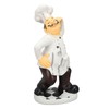 French Chef Figurine 30x14x11cm Resin Funny Chef Sculpture Kitchen Restaurant