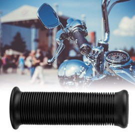Motorcycle Handlebar Grips Pack of 2 Non-Slip Rubber Bar End Thruster Grip 1 Inch 25 mm Motorcycle TPU Comfort Hand Grip Thruster Grip (Black)