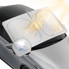 helloleiboo Graphene Windshield Sun Shade for SUVs and Most Mid-Size