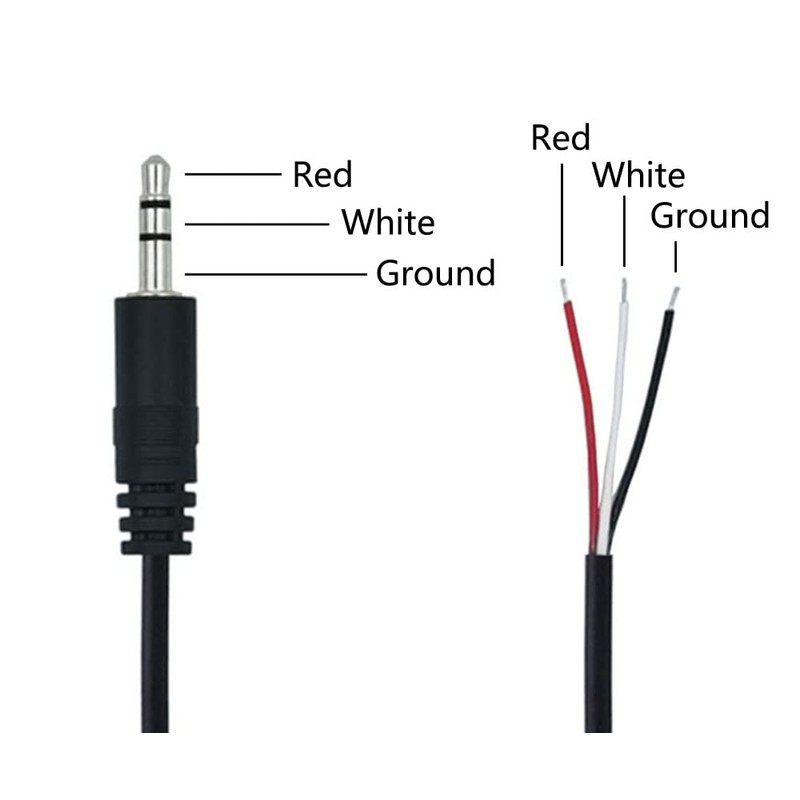 AILTECK 3.5mm Male Plug Jack Connector Replacement Repair, 3.5mm 1/8"