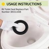 Dewuyanse RV Toilet Seal Replacement for Dometic 300/310/320/400/410/420, 2Pack