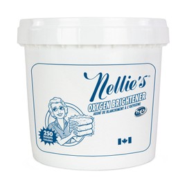 Nellie's Oxygen Brightener - Bleach Alternative for Clothes & Laundry - Removes Tough Stains, Dirt, and Grime - Chlorine-Free, Colour-Safe, Septic-Safe, and Hypoallergenic - 250 Scoops