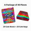 20 Bags and 20 Boxes, 1 Special Cartoon Pattern, Resealable