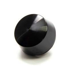 Weld Racing Wheel Center Cap, 1.967 in OD, Snap in, Aluminum, Black Anodize, Each