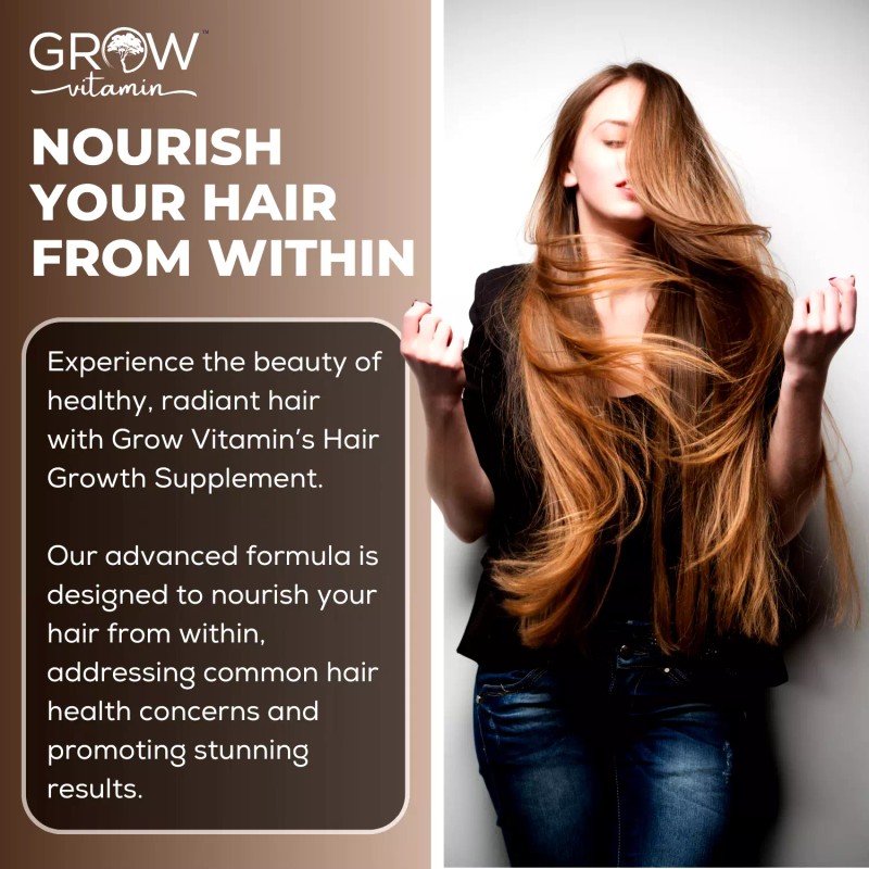 Healing Solutions Grow Vitamin Hair Formula with 27 Ingredients- Thickest,