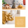 Animal Owl Wood Grain Polyresin Suora Money Box