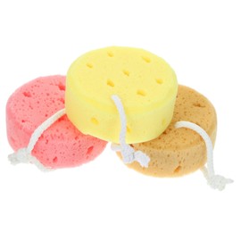 WOONEKY 3pcs Bath Sponges Honeycomb Shower Exfoliating Body Wash Scrubbers Lightweight Quick Drying Shower Supplies for Comfortable Bathing Experience present for Family and Friends