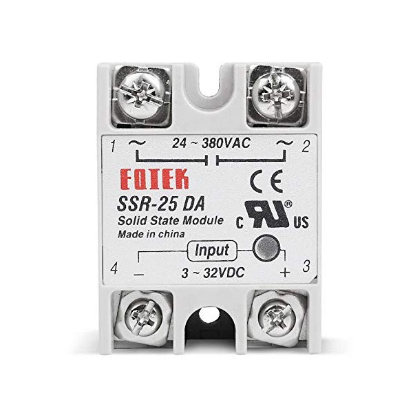 BE-TOOL Static Relay SSR-25DA DC 3-32V Input AC 24-380V Output