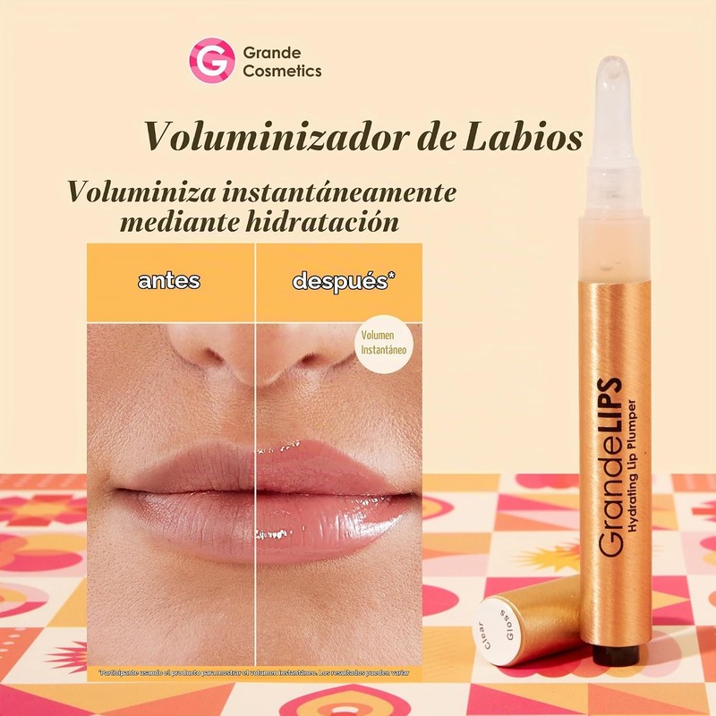 GrandeLIPS Hydrating Lip Plumper, Gloss, Barely There