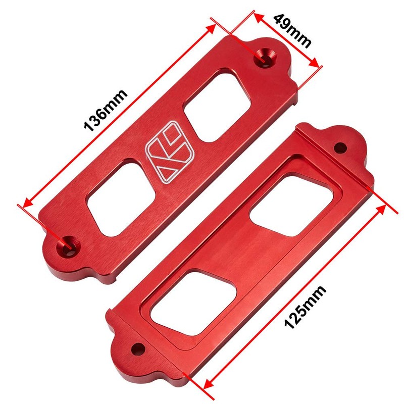 Kyostar Aluminum Battery Tie Down Kit with J Hook For