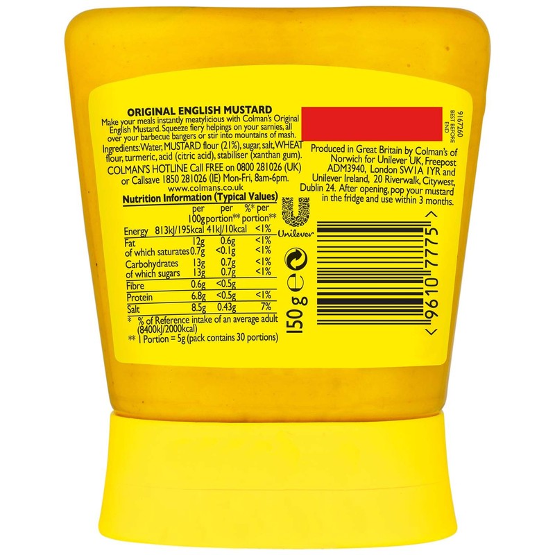 Colman's Original English Mustard, 150g