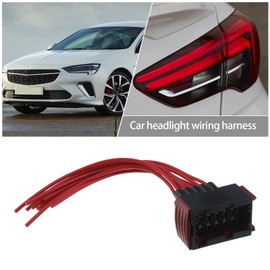 VGOL 2PCS Car Headlight Socket Wiring Harness Loom 10 Pin Repair Lamp Harness Connector Plug Cable Socket Automotive Headlight Assemblies
