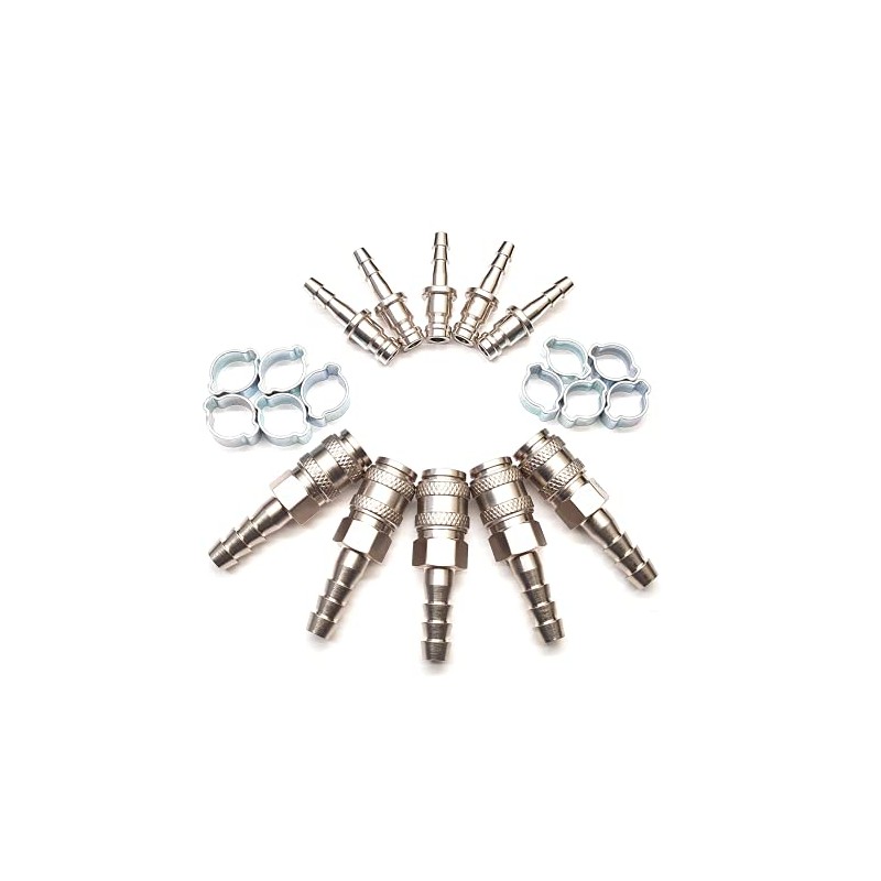 Rectus 21 Type - Quick Connector Set with 6mm Hosetail
