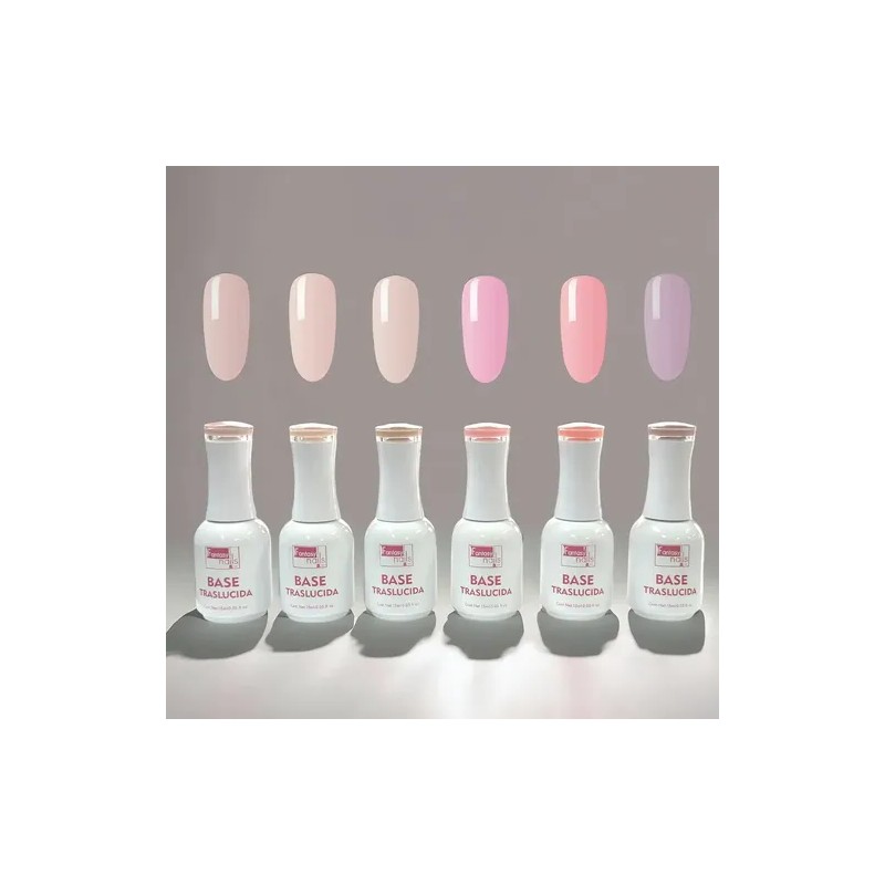 Base Trasclucida Fantasy Nails Tono Elegible 15ml Color Dusty