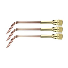 SÜA Acetylene Welding & Brazing Tip 23A90 Compatible with Harris Torches - Mixer: D-85 - (3-PACK) Sizes: 1, 2 & 3