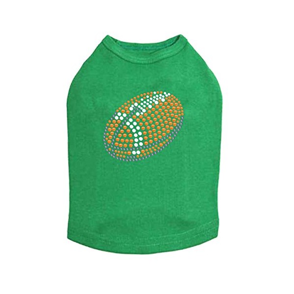 Football (Orange #2) - Dog Shirt, 3XL Kelly Green
