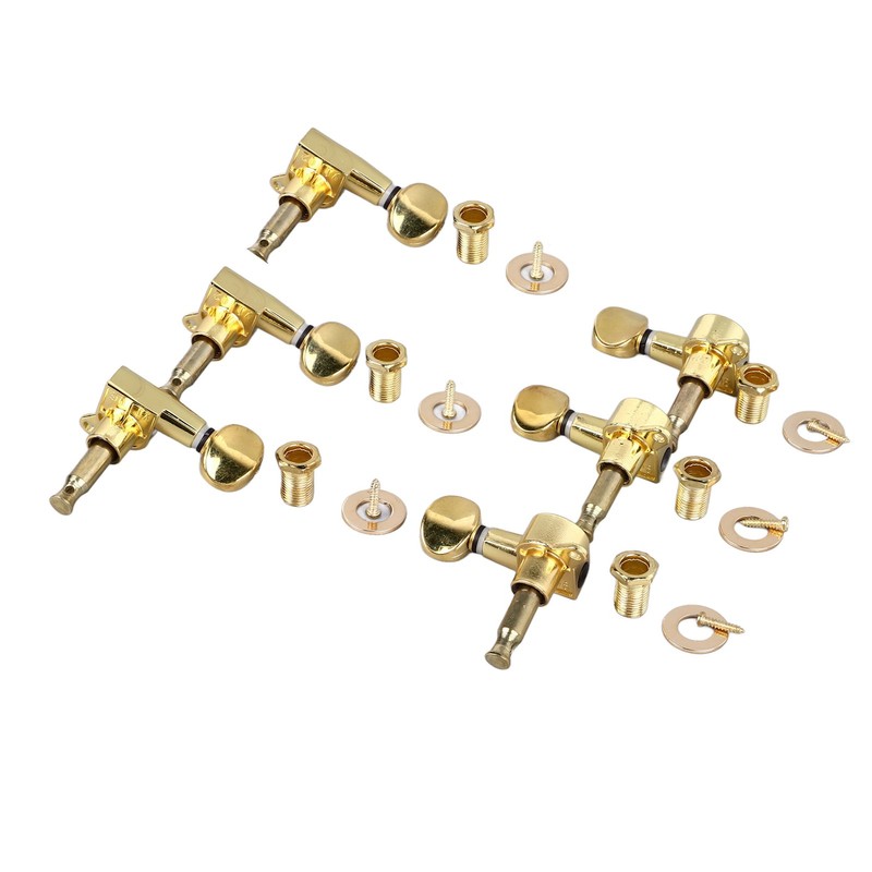 6Pcs Full Closed Guitar Tuning Key Accurate Fast Operation Stable