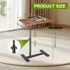 COBATANG COBATANG Adjustable Overbed Table, Split Top Tilting Overbed Bedside