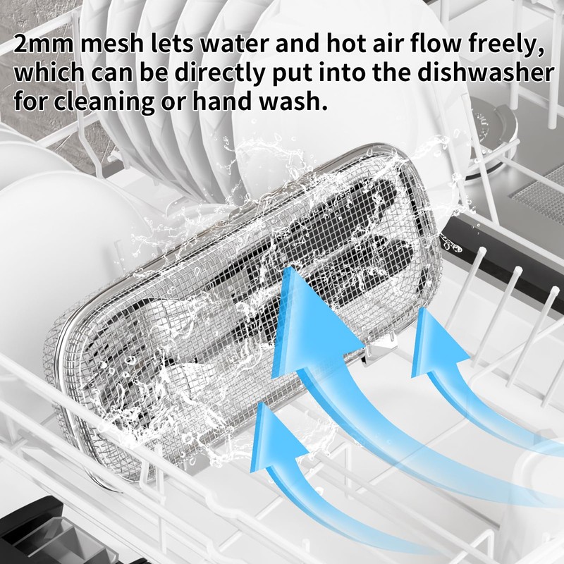 Dishwasher Basket, Basket for Dishwasher, Stainless Steel Dishwasher Silverware Basket,