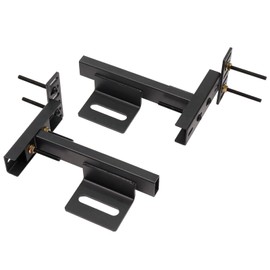 Headboard Brackets, Adjustable Bed Headboard Wall Mounting Brackets, Universal Headboard Brackets for Metal Bed Frame, Black Footboard Extension Kit for Twin Full Queen King Size Bed (Small Size)