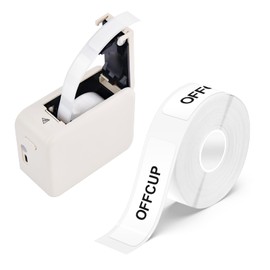 OFFCUP Label Maker Tape, 180 Labels/Roll 12 * 40MM Adapted Label Print Paper, Waterproof Anti-Oil Thermal Label Tape, Multipurpose Labeling Tape Replacement, for P11 P12 P15 D30 D35 HP1 HP3 Etc