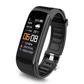 HUYVMAY Fitness Tracker Pedometer Watch Waterproof Activity Tracker with Heart Rate Monitor Sleep Tracker Message/Call Notification, Women Men Sports Watch Smartwatch Compatible with Android iOS