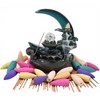 Moon Incense Waterfall Ceramic Incense Burner Backflow Incense Holder with
