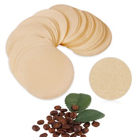 CEYAZYE 200 PCS Round Coffee Filter Paper, 56 mm Disposable Coffee Filters, Moka Coffee Pot Filter for Espresso Machine Portafilter Moka Pot, Quality Material Paper Fiber Heat Resistance