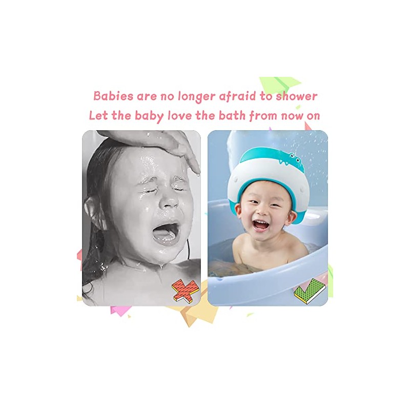 Thcbme Gorro Ducha Bebé Niños Visera Proteger Ojos Oídos Años