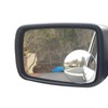 Blind Spot Mirror, Ampper 3-3/4" Round HD Glass Convex Aluminum