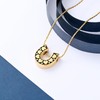 constantlife Cremation Jewelry for Ashes Horseshoe Urn Necklace for Women