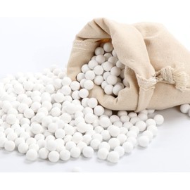 Inkurie Ceramic Pie Weights, 720g Reusable Baking Beans Natural Pie Crust Weights with Drawstring Bag Natural Ceramic Stoneware Pastry Utensils for Blind Baking Crust (10mm)