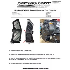 Proven Design Products 2023 Ski-Doo 850R SUMMIT EXPERT X CLUTCH VENT PROTECTOR/REPL