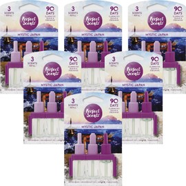 Perfect Scents Air Freshener Refill - Compatible with 3volution - Mystic Japan - (6 Pack) 6x20ml
