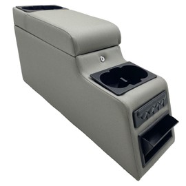 OBUYTO 31515 Deluxe Locking Center Console Compatible for Jeep CJ-5 1976-1983, CJ-7 1976-1986, Wrangler YJ 1987-1995 (Grey)