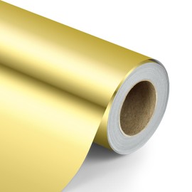 KMER LIFE Metallic Wrapping Paper Roll 17 inch x 394 inch, Birthday Wrapping Paper, Christmas Wrapping Paper, Premium Gift Wrapping Paper for Baby Shower, Wedding, Christmas, Party, Holiday (Gold)