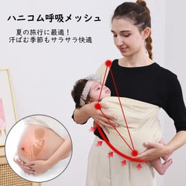Vrbabies Breathable Baby Sling for Newborns, Quick Dry 3D Mesh Adjustable Baby Care Sling, New Mom and Dad Flexible Baby Front Stand Sling, Suitable for Summer Essential Gift for Baby Learning