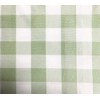 GFCC Round Check Polyester Tablecloth,Grass Green and White, 90-Inch
