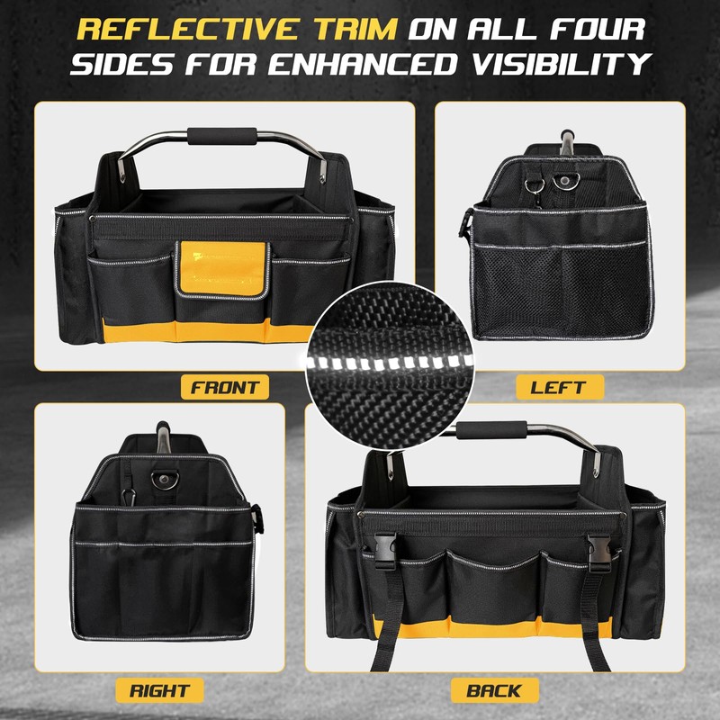 18 Inch Open Top Tool Bag, Tool Bags for Men