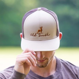 Old South Apparel Deer Body - Trucker Hat Khaki/Brown